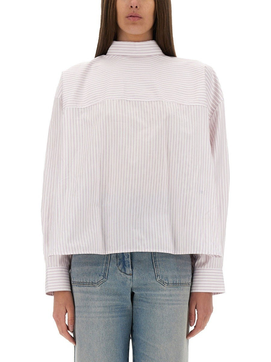 BLOUSE WITH KNOTTED COLLAR