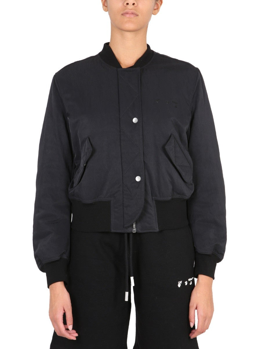 BOMBER AVEC LOGO STAMPA