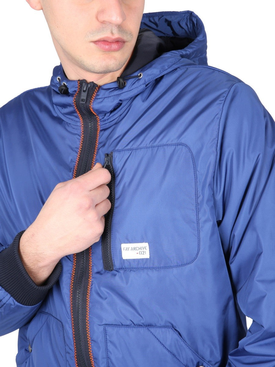 BOMBER JACKET WITH LOGO
