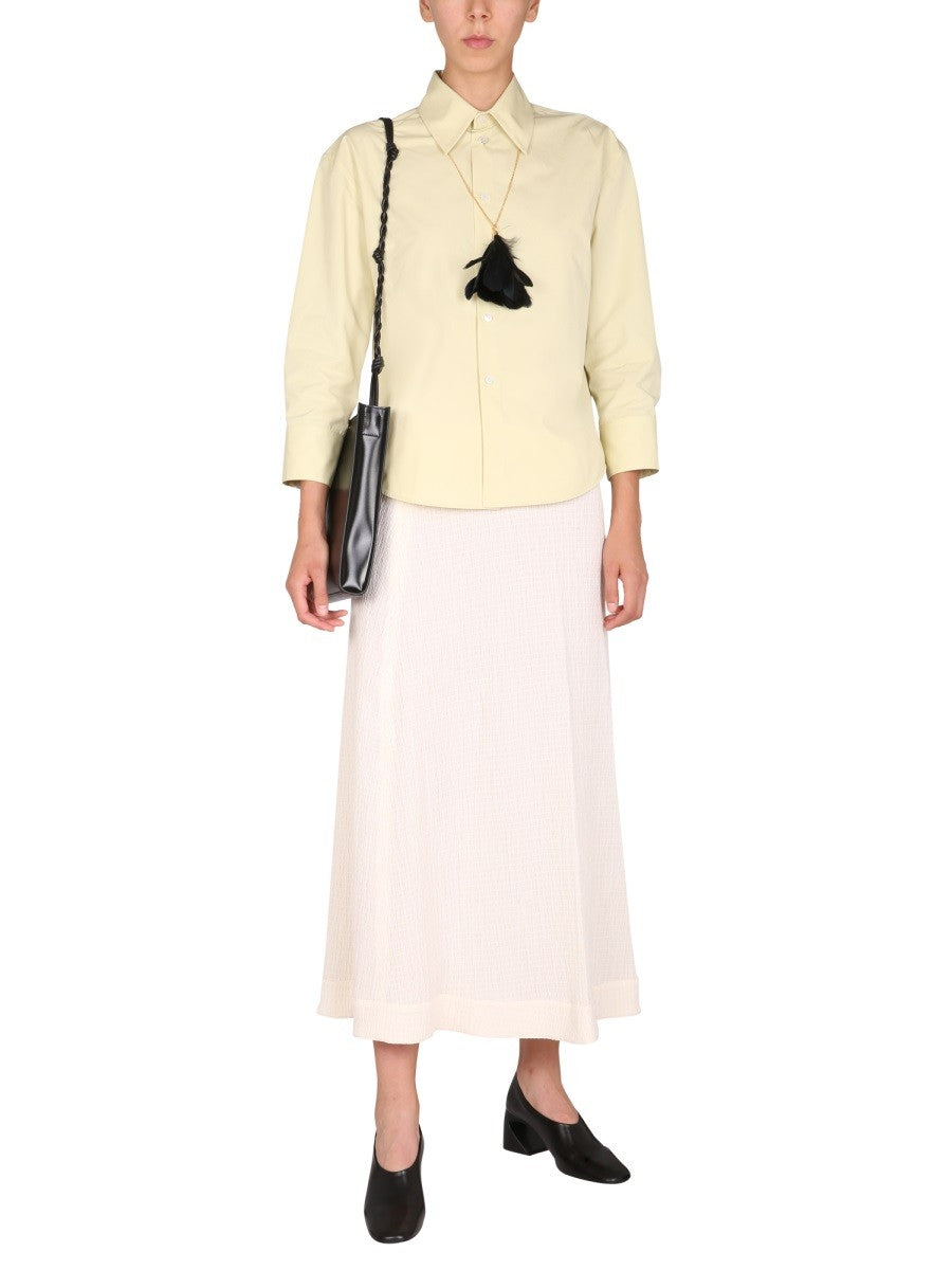 Front Button Closure Boxy Fit Shirt