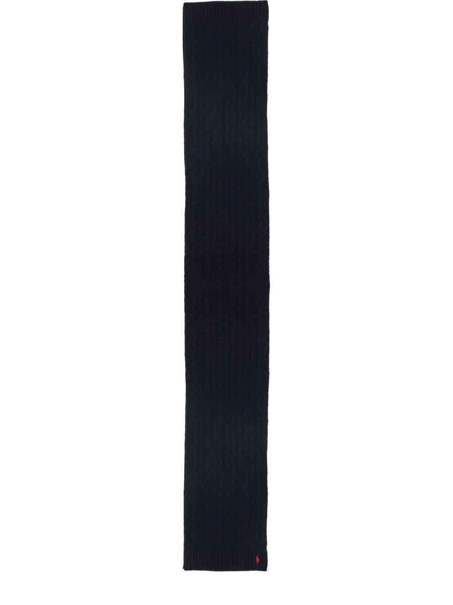 BRAIDED WOOL AND CASHMERE SCARF