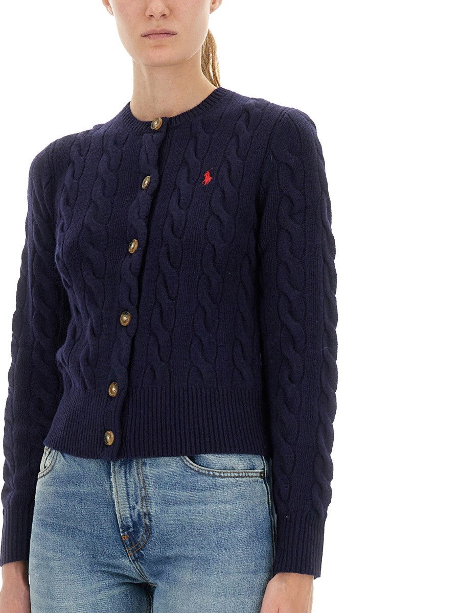 CABLE-KNIT CARDIGAN