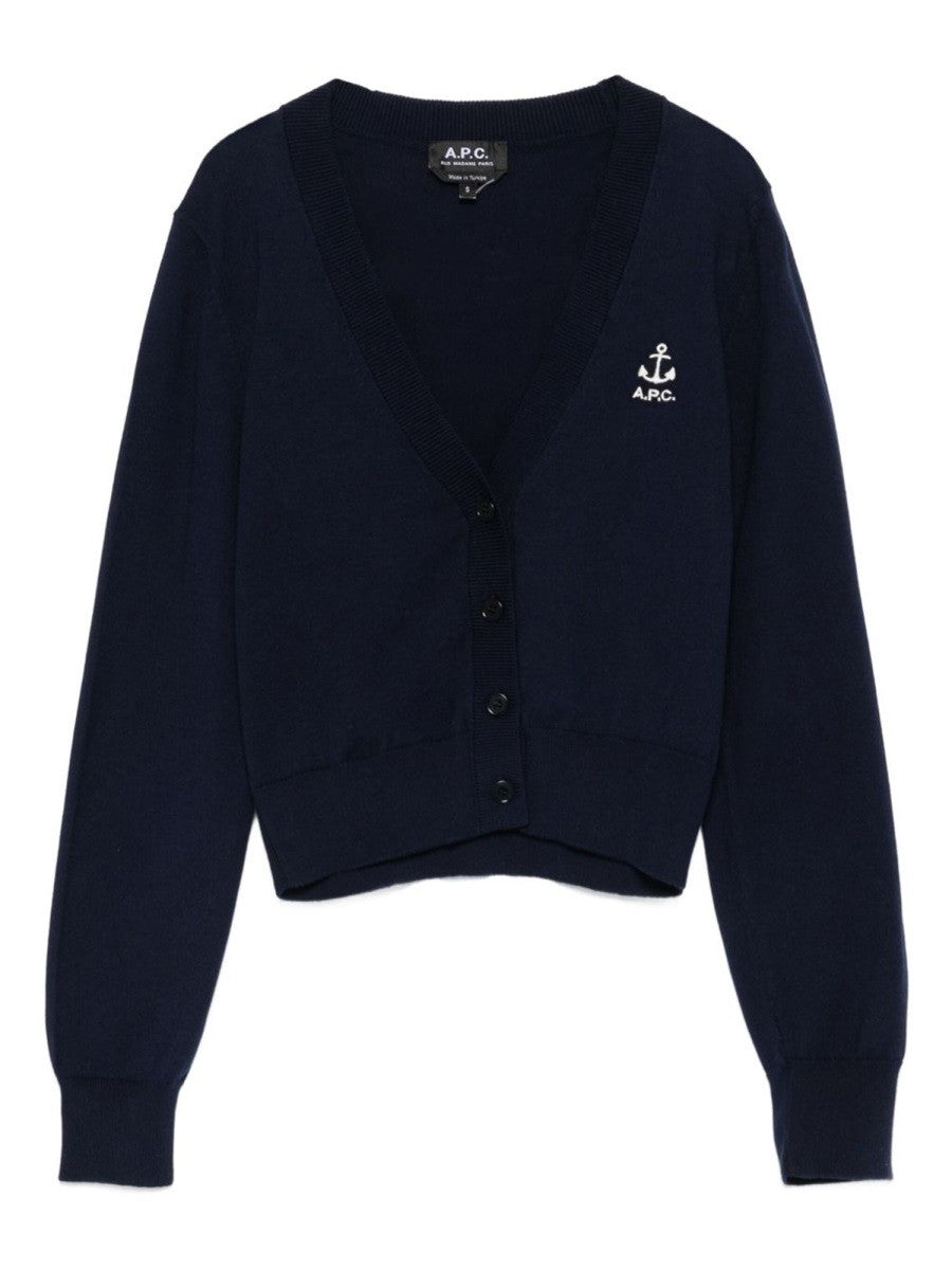 CARDIGAN AVEC LOGO BRODÉ