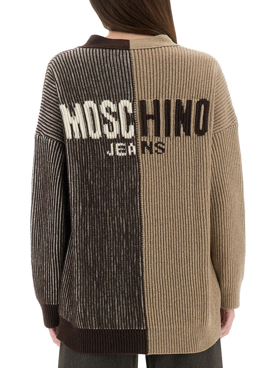 CARDIGAN WITH INLAY LOGO