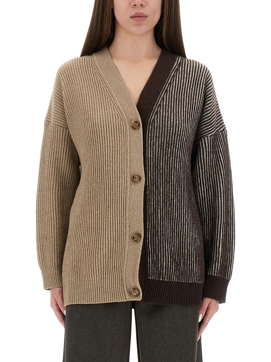 CARDIGAN WITH INLAY LOGO