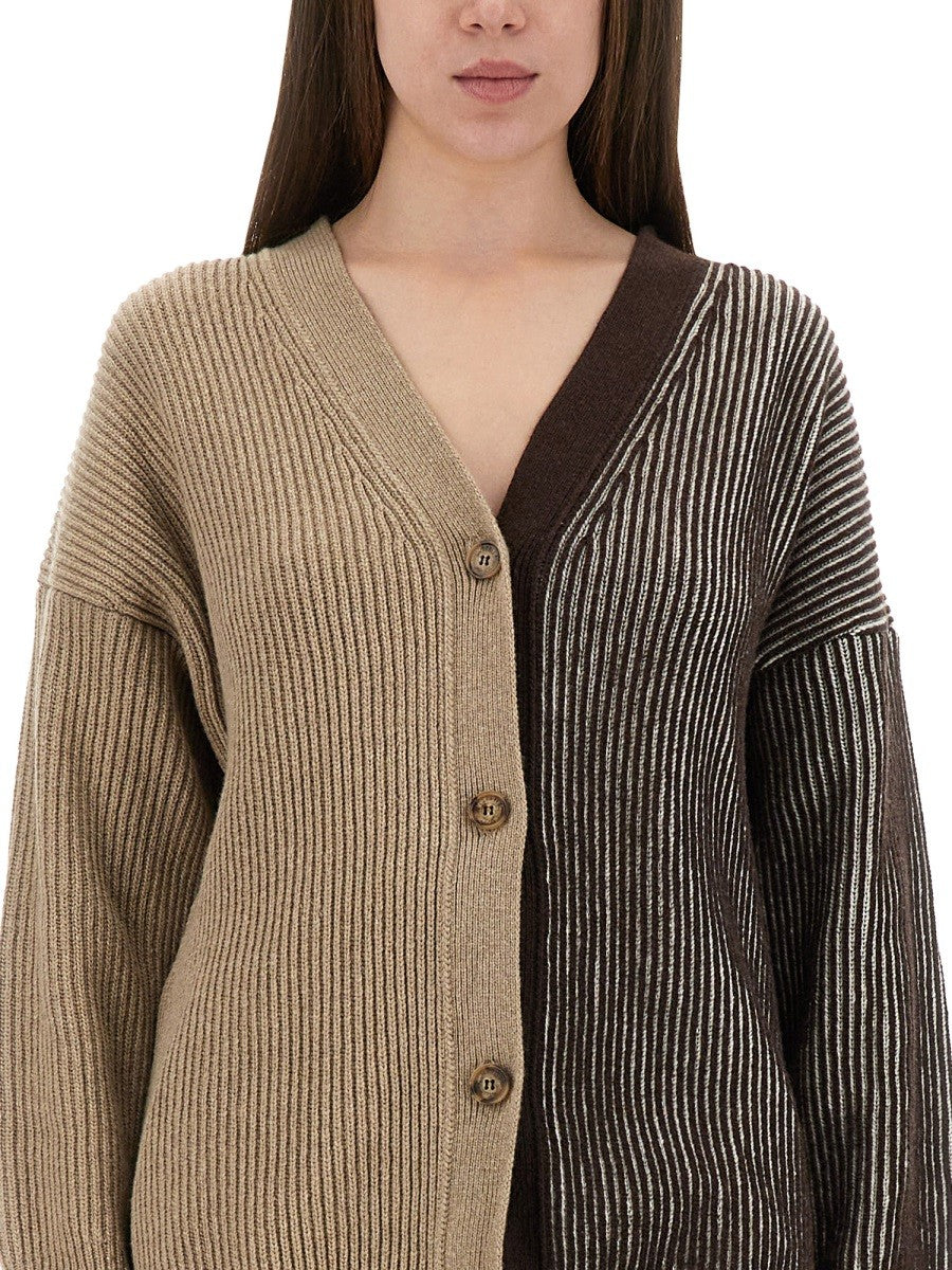 CARDIGAN WITH INLAY LOGO