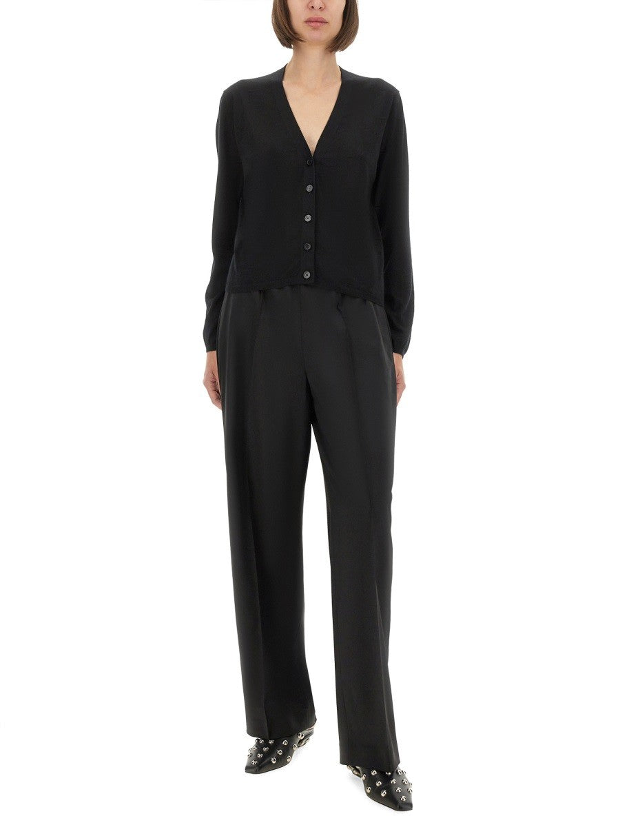 CASHMERE AND SILK CARDIGAN