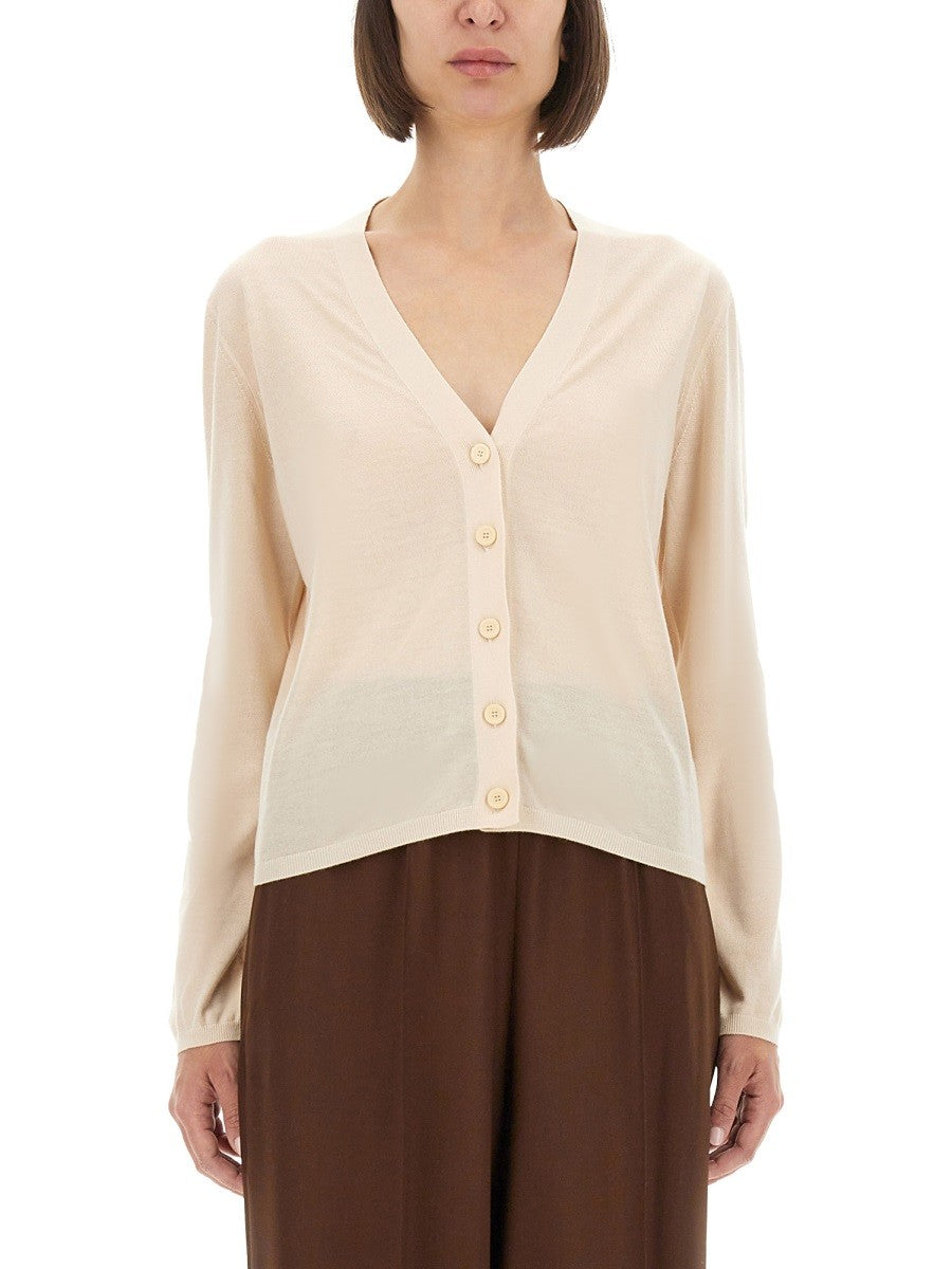 CASHMERE AND SILK CARDIGAN