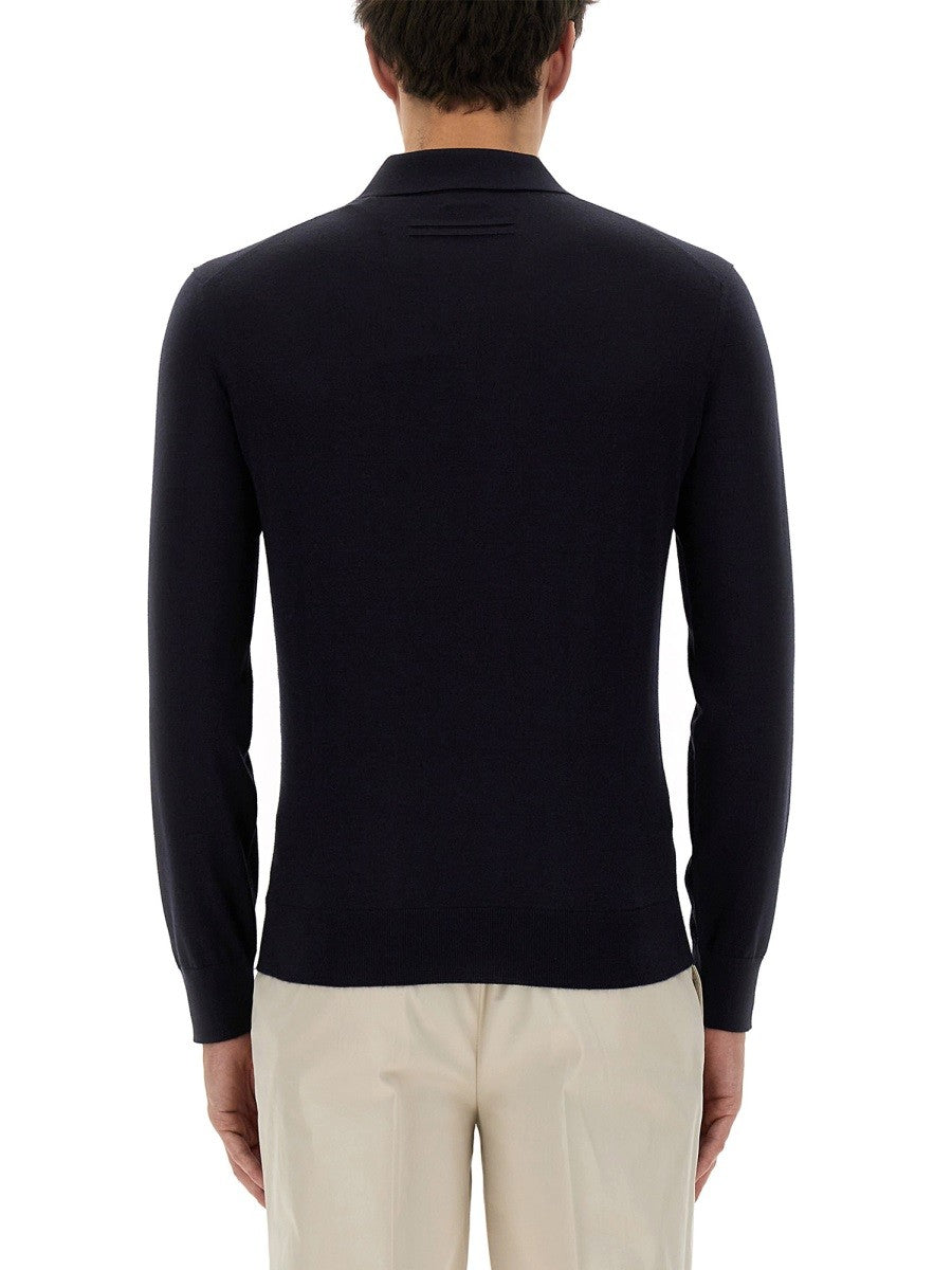 CASHMERE AND SILK POLO SHIRT