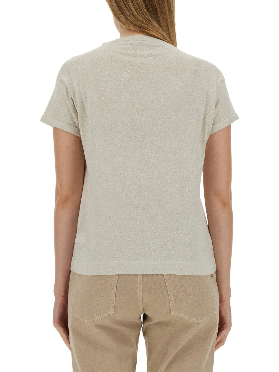 CASHMERE AND SILK T-SHIRT