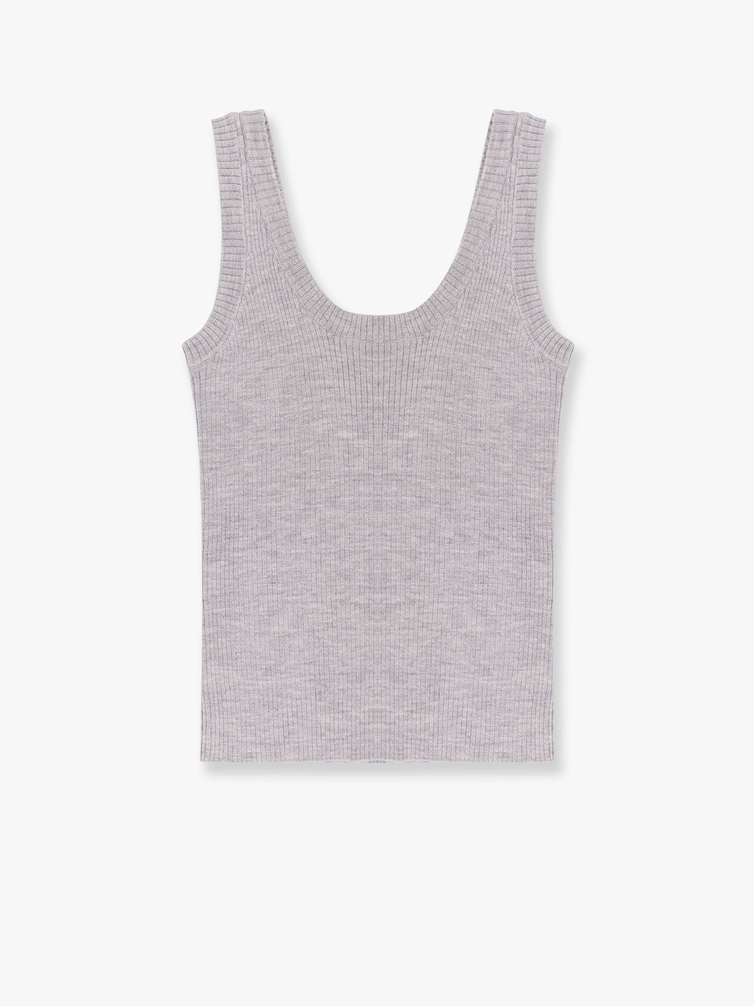 Cashmere and wool tank top with Monili detail