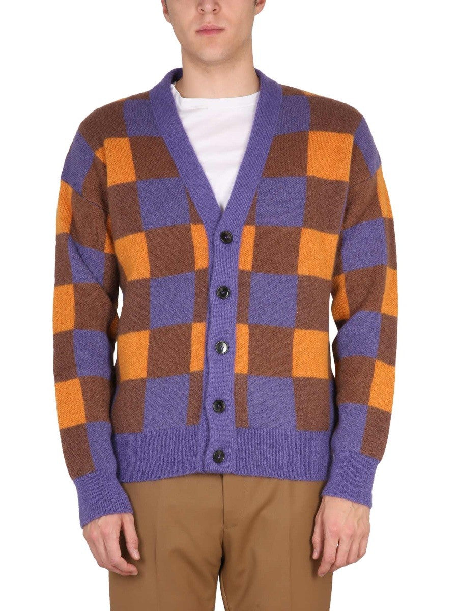 CARDIGAN À CARREAUX