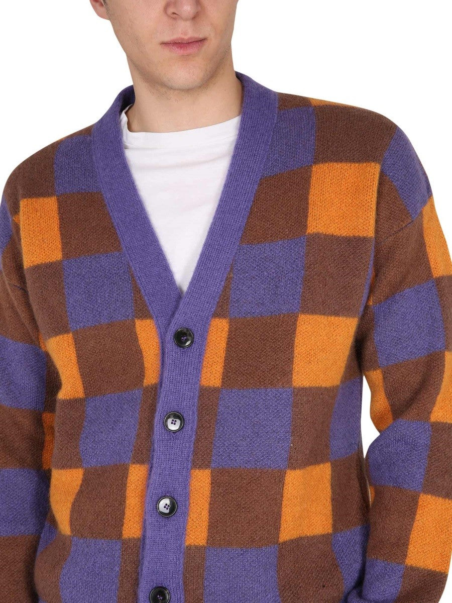 CARDIGAN À CARREAUX