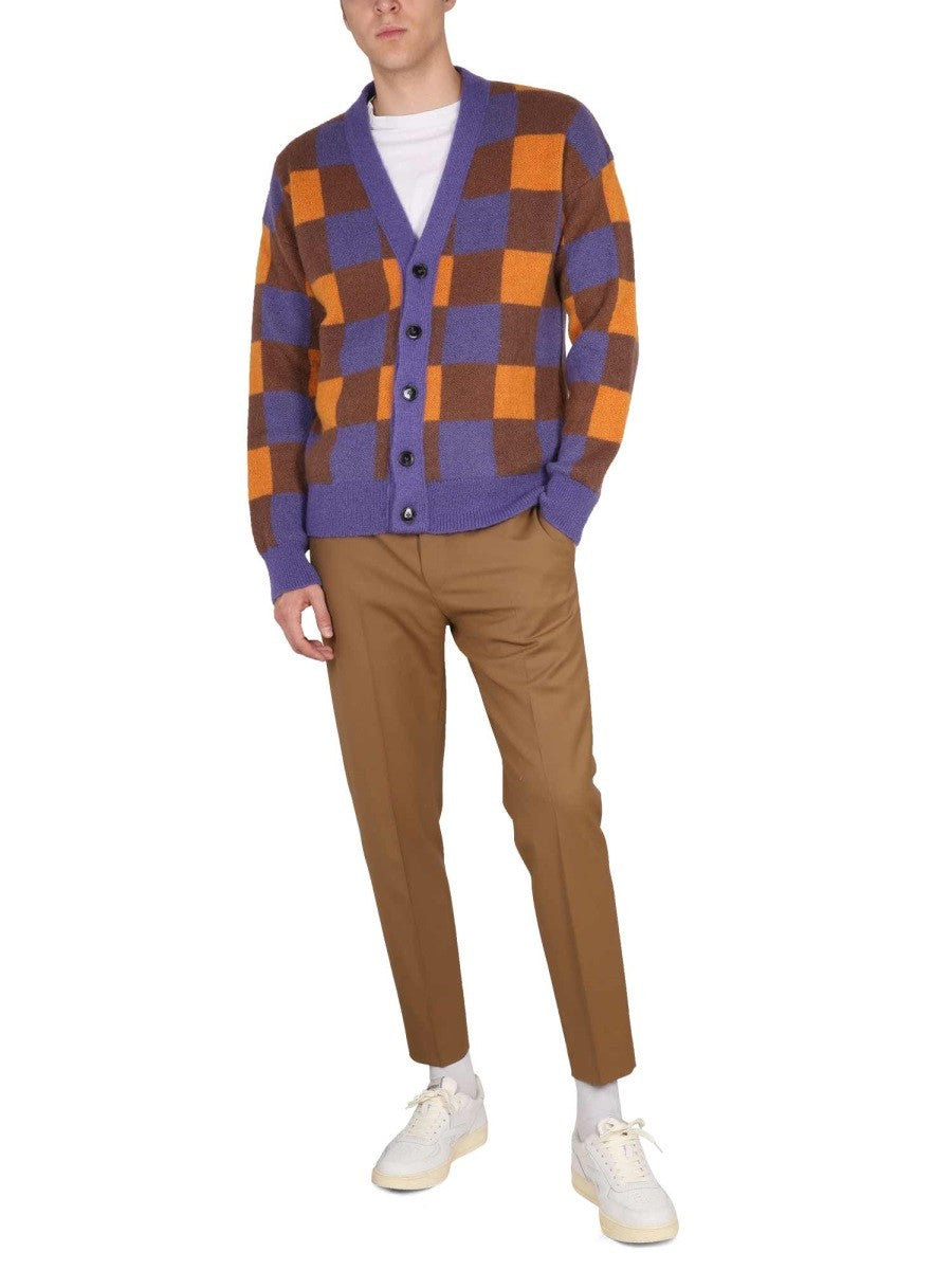 CARDIGAN À CARREAUX