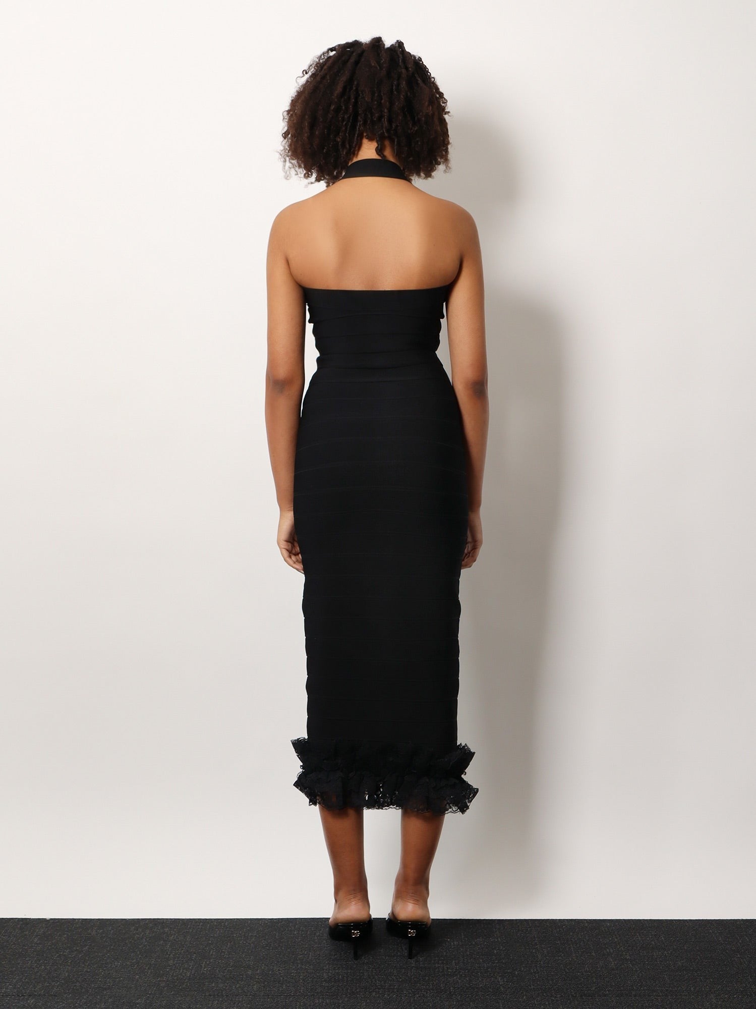 Christopher Kane Residency Viscose Dress With Laces Detail