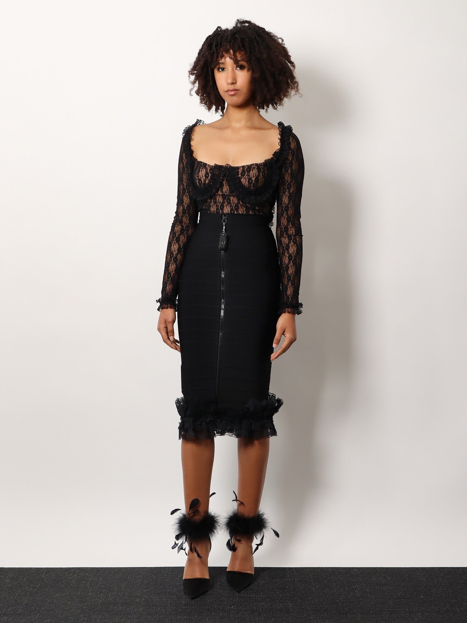 Christopher kane residency viscose skirt
