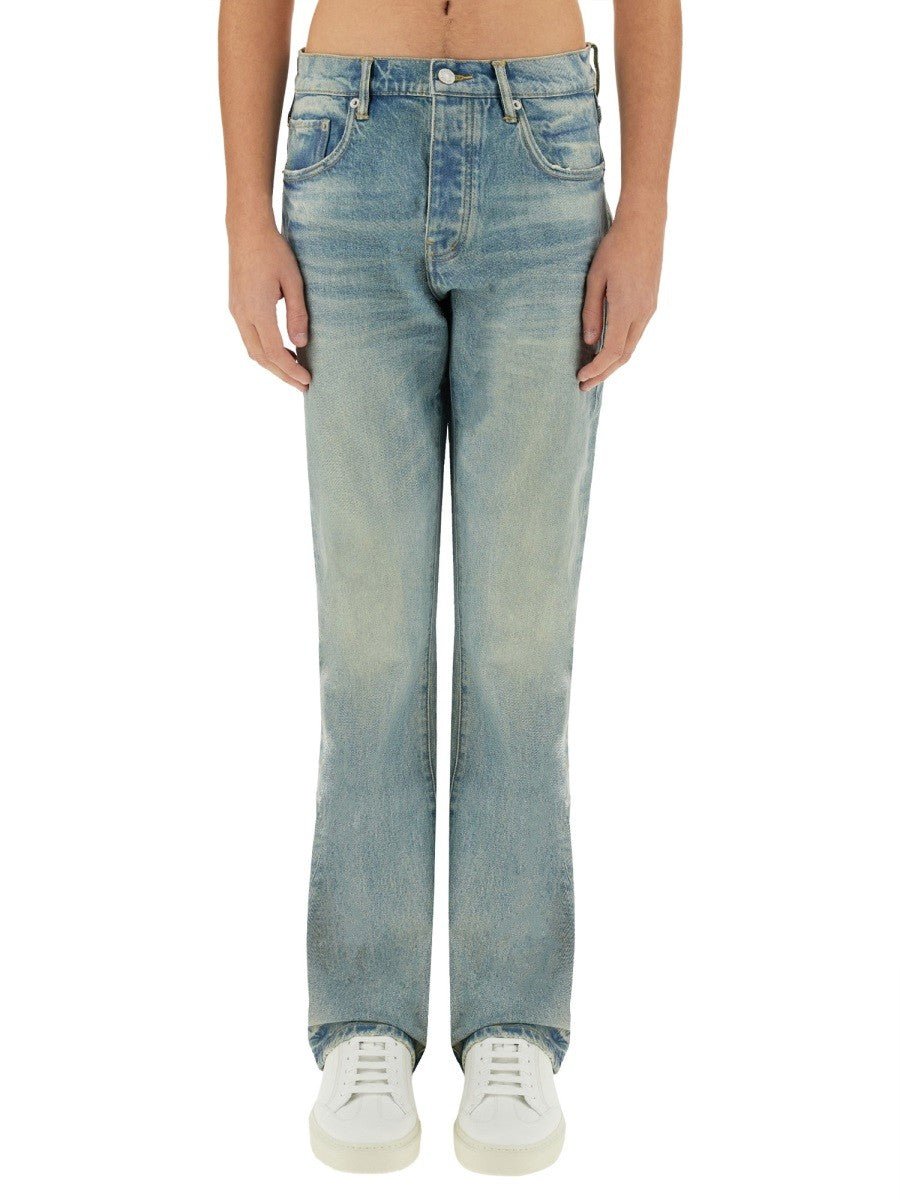 COATED FLARE JEANS