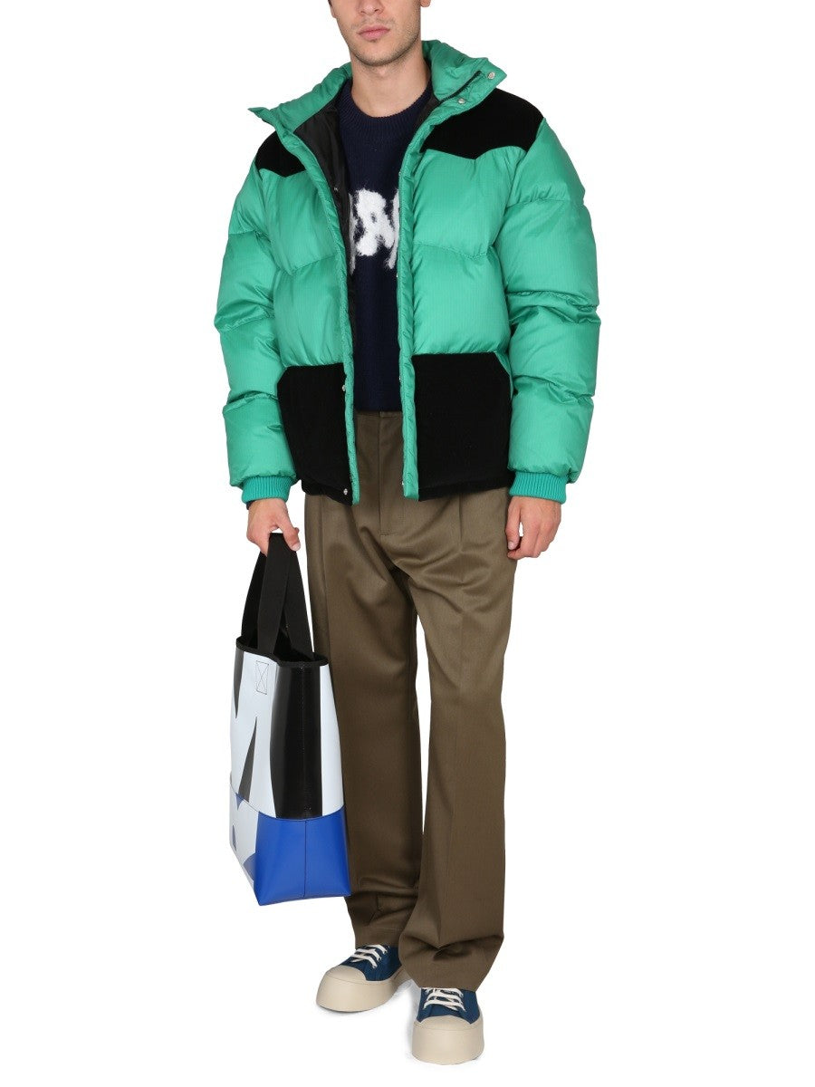 COLOR-BLOCK DOWN JACKET | Basement 88