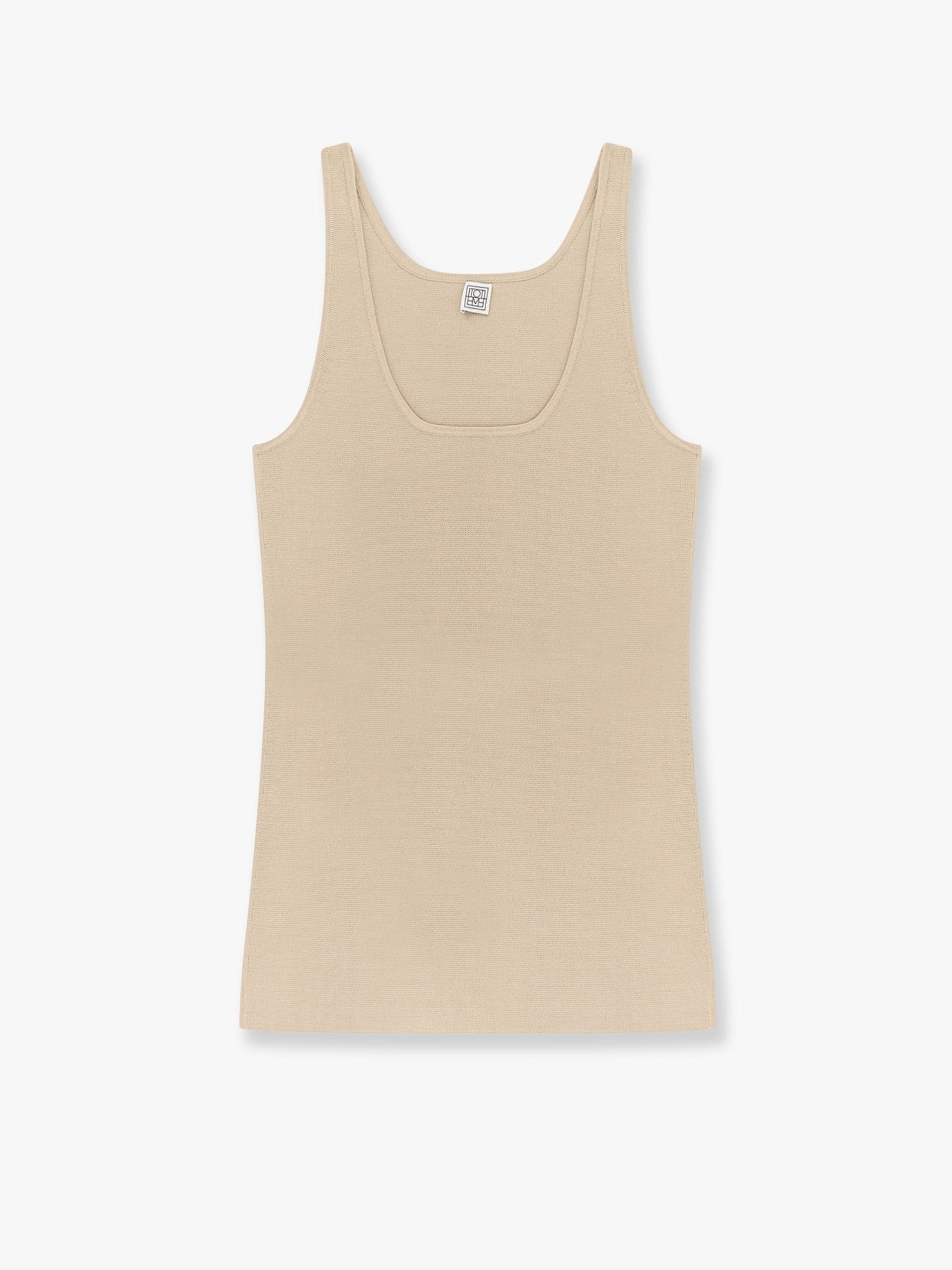 Compact knit tank bã¬viscose blend top