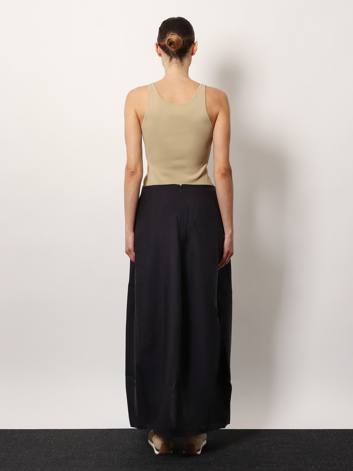 Compact knit tank bã¬viscose blend top