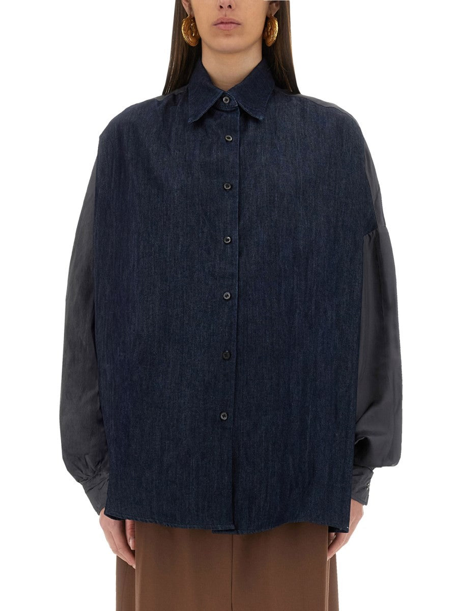 CONTRASTING DENIM SHIRT