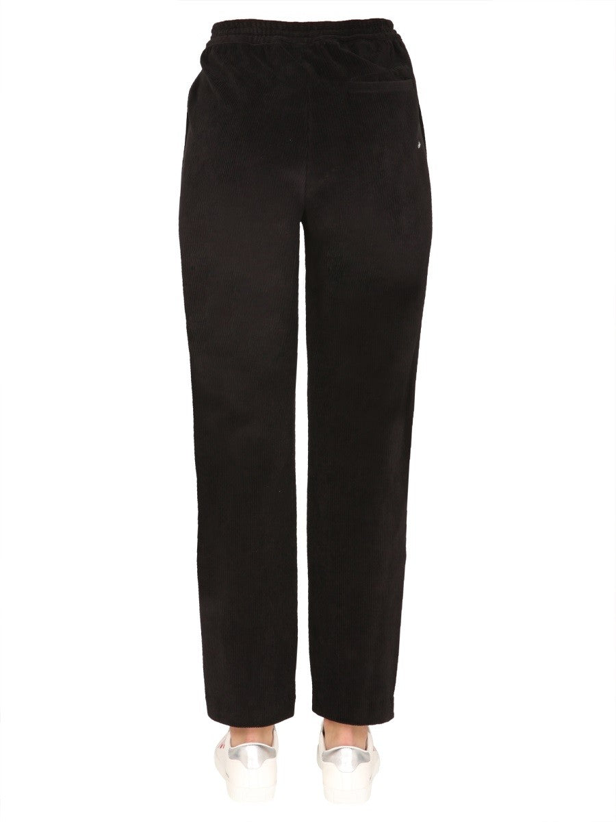 Elastic Waist Corduroy Trousers