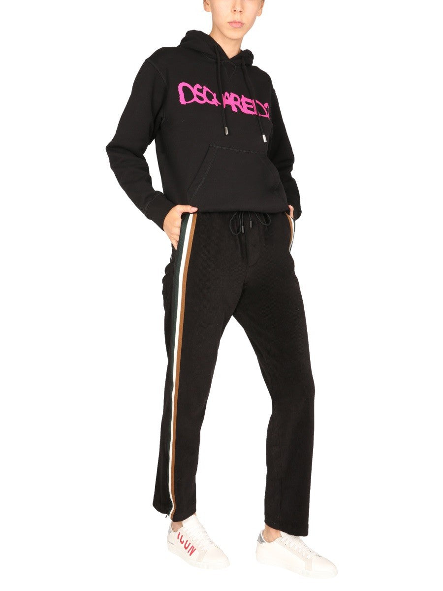 Elastic Waist Corduroy Trousers