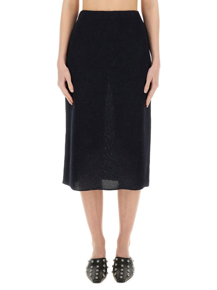 COTTON AND LINEN SKIRT