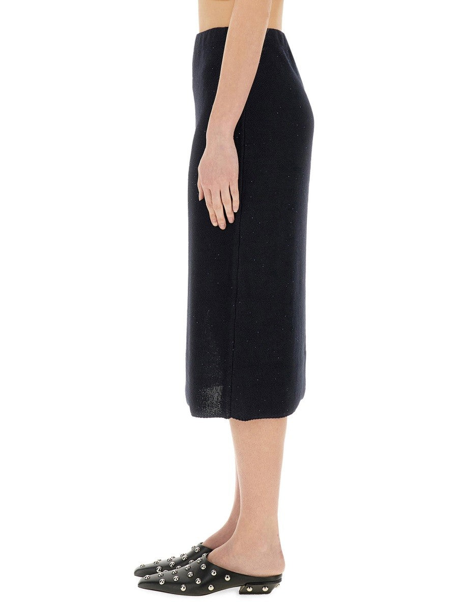 COTTON AND LINEN SKIRT