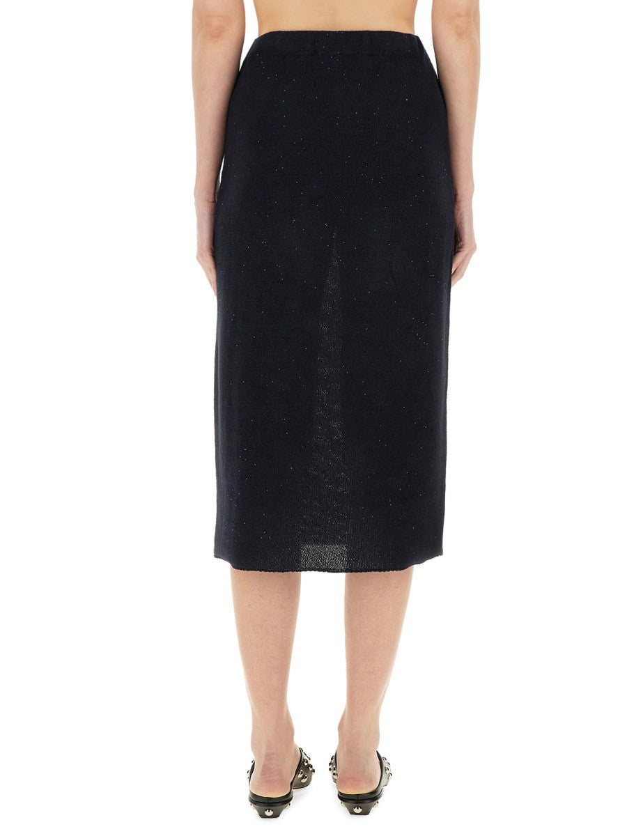 COTTON AND LINEN SKIRT
