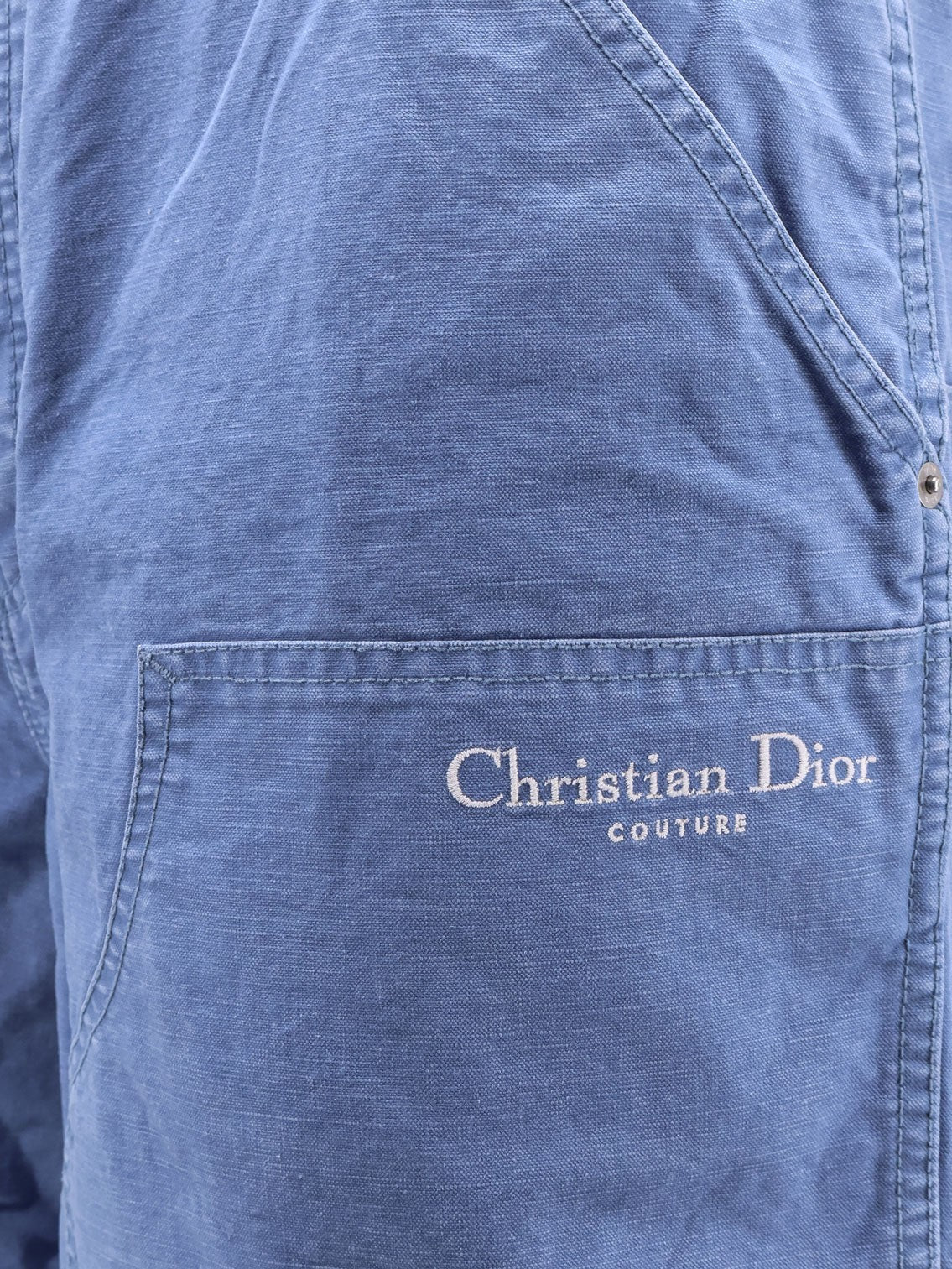 Cotton bermuda shorts with lateral maxi pockets