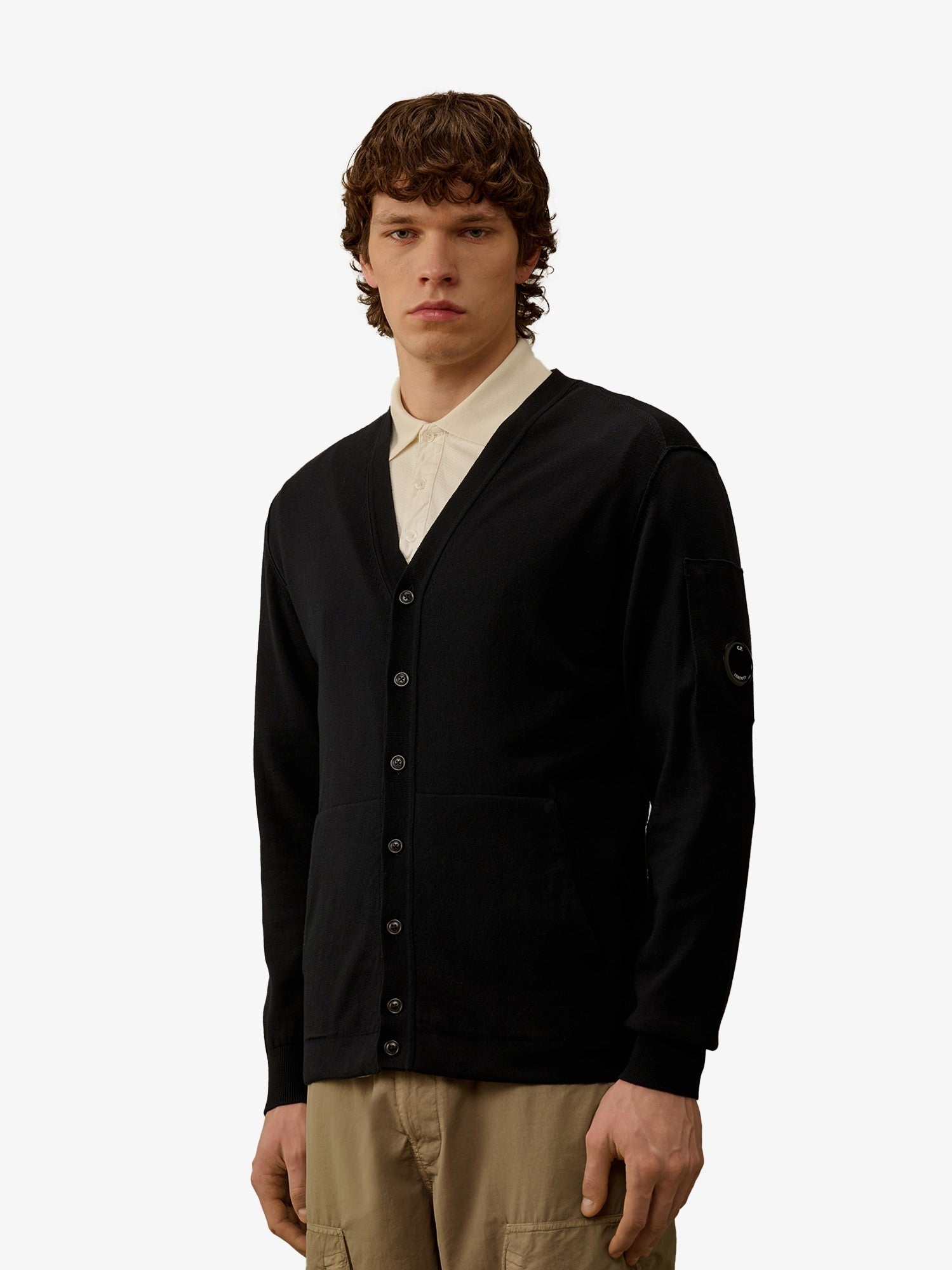 Cardigan en coton avec détail logo