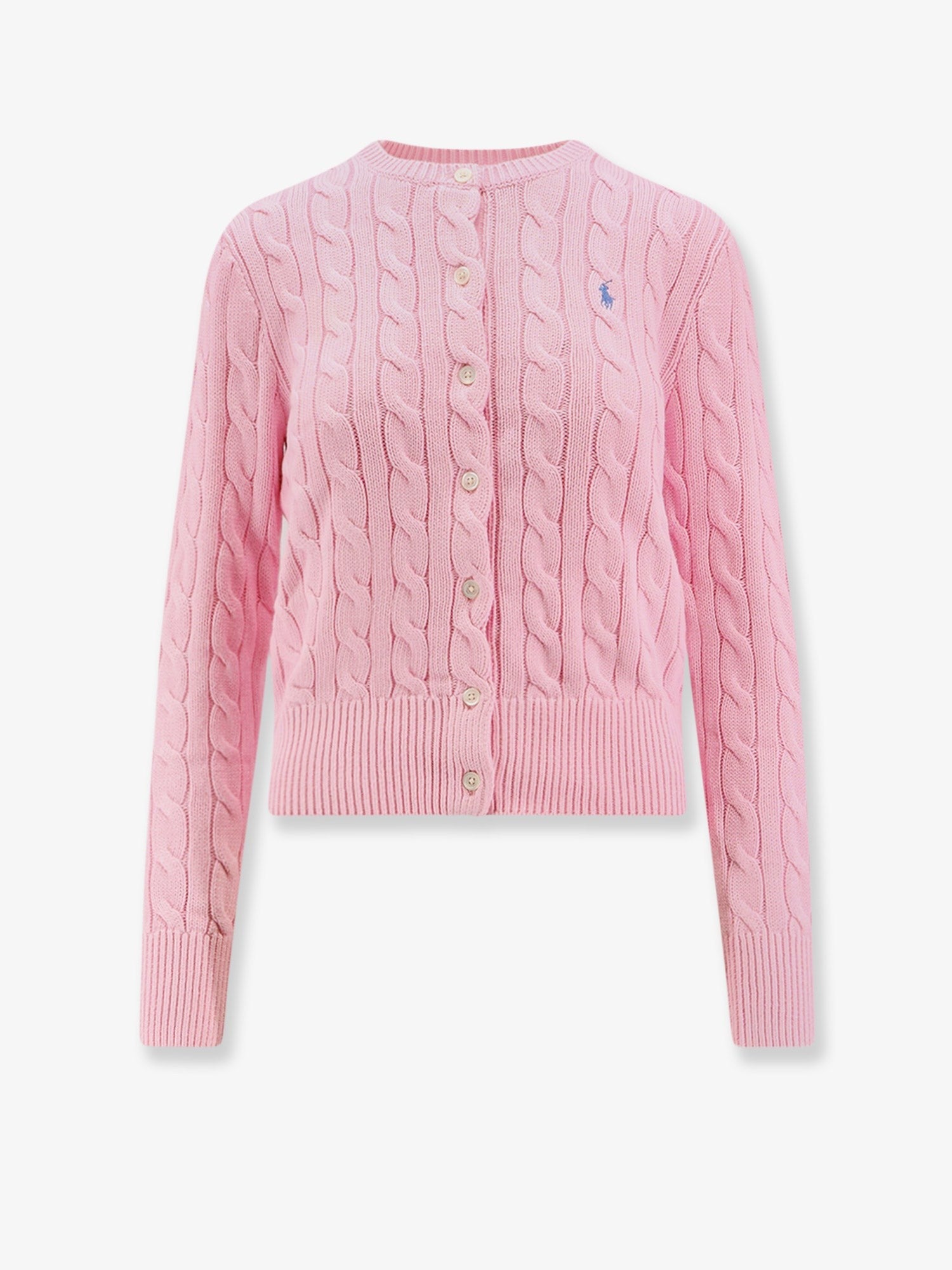 Cotton cardigan with Logo embroidery