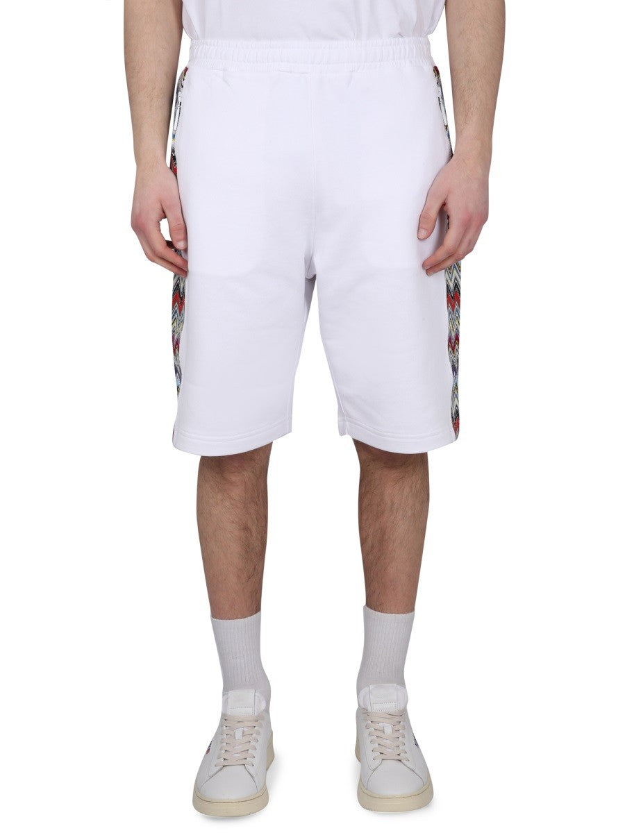 COTTON FLEECE BERMUDA SHORTS