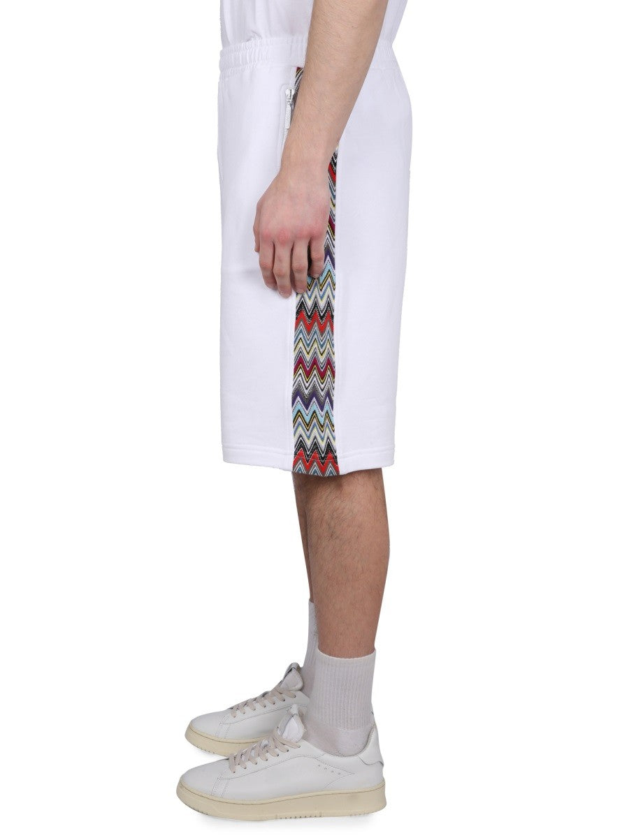 COTTON FLEECE BERMUDA SHORTS