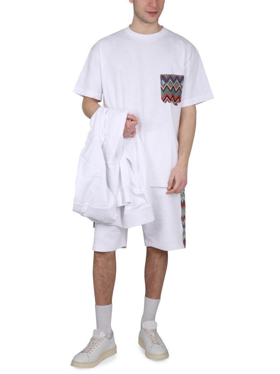 COTTON FLEECE BERMUDA SHORTS