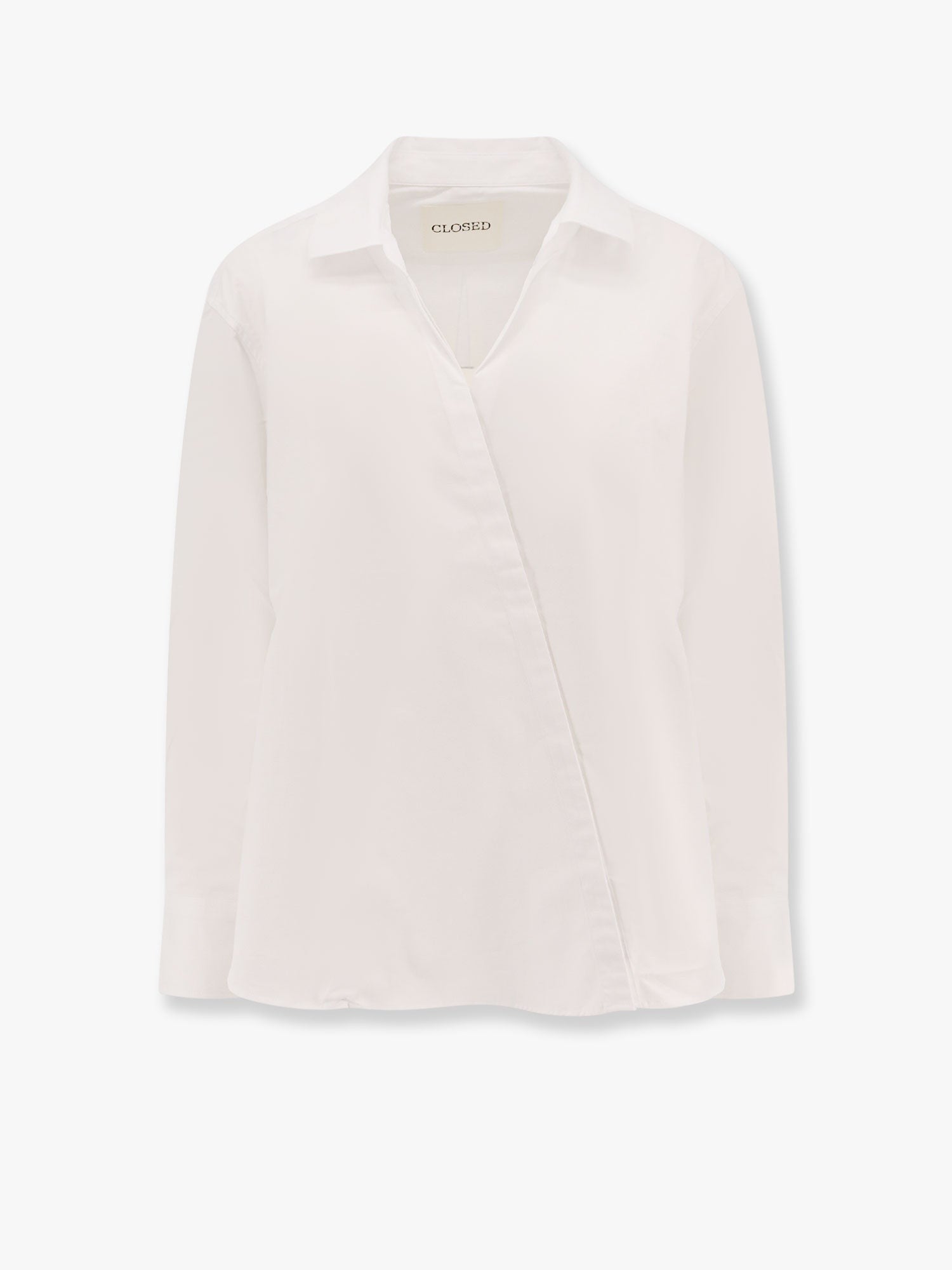 Cotton Shirt With Asymmetric Closure