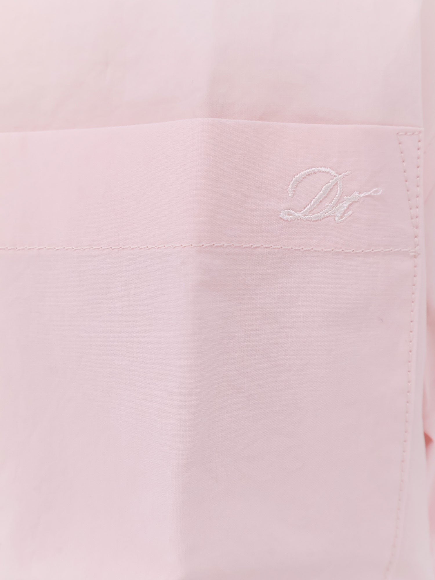 Cotton shirt with one applied breast pocket