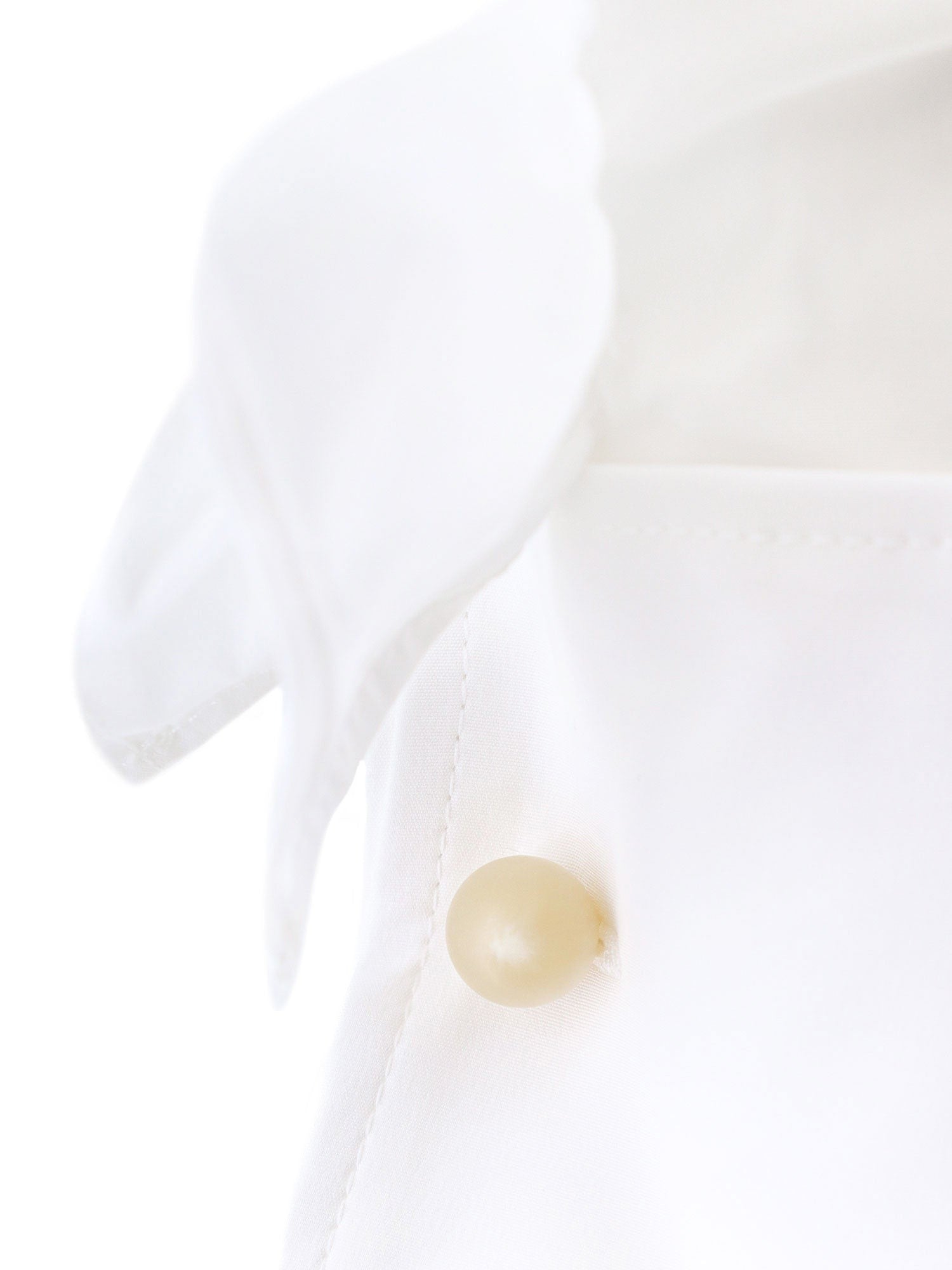 Cotton Shirt With Rouches Detail