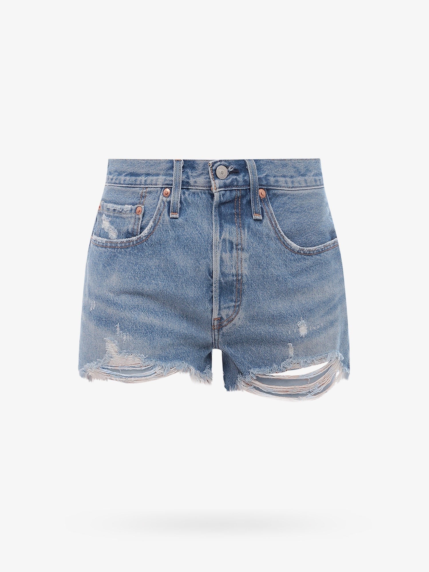 High Rise Cotton Shorts