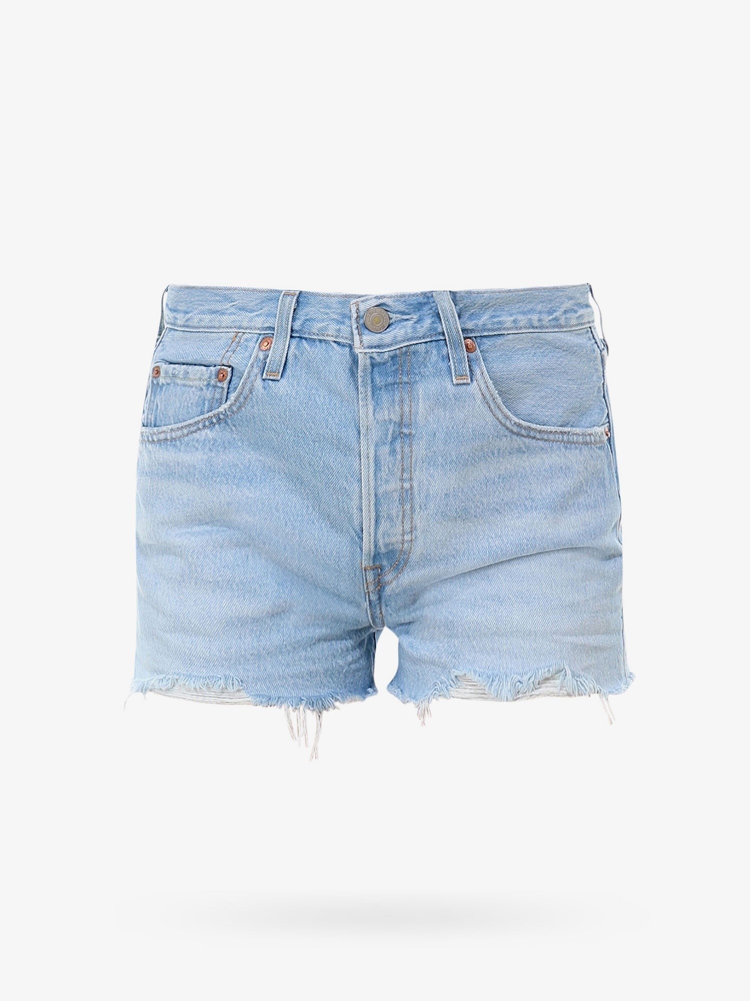High Rise Cotton Shorts