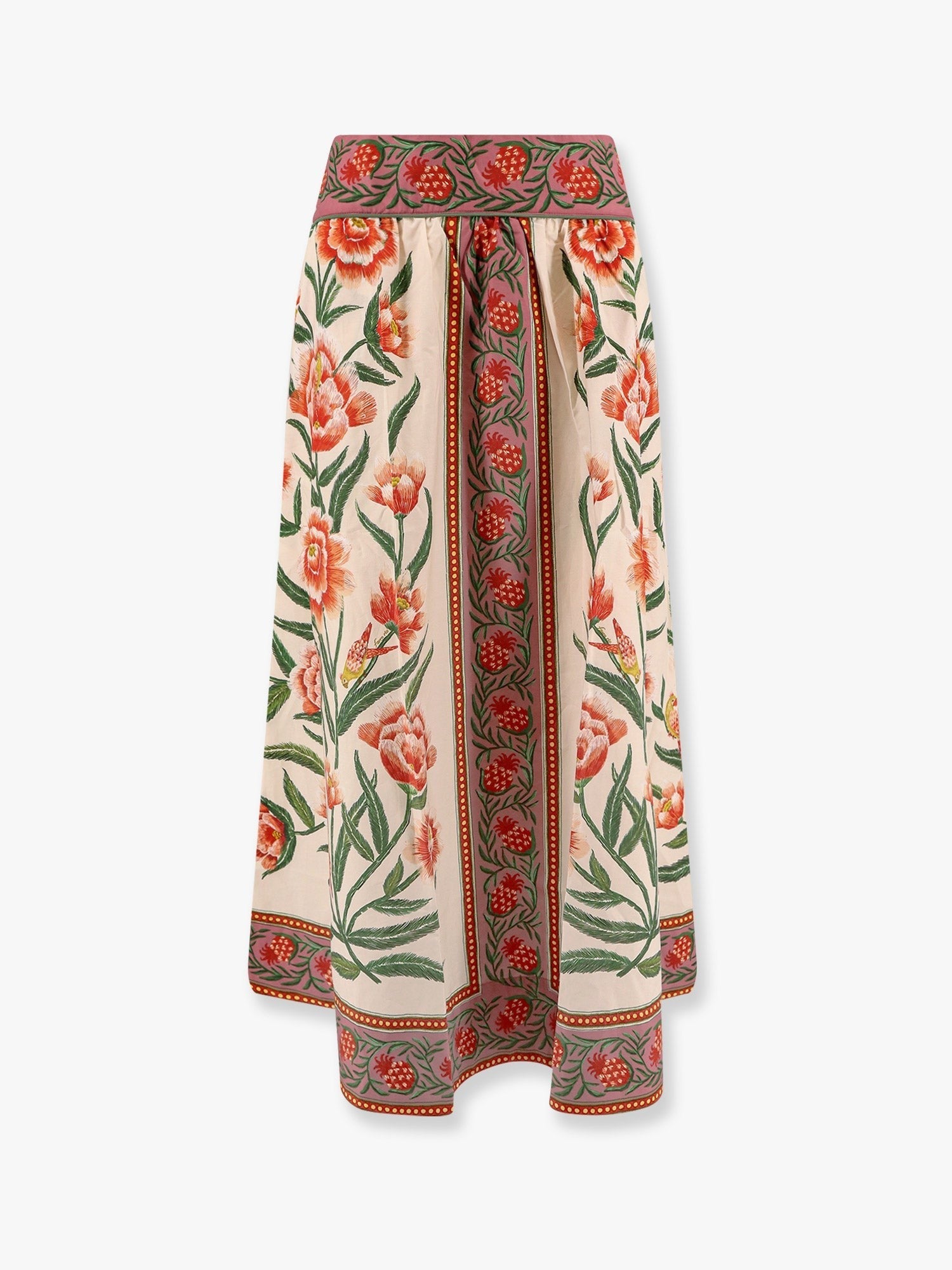 Cotton Skirt With Floral Print