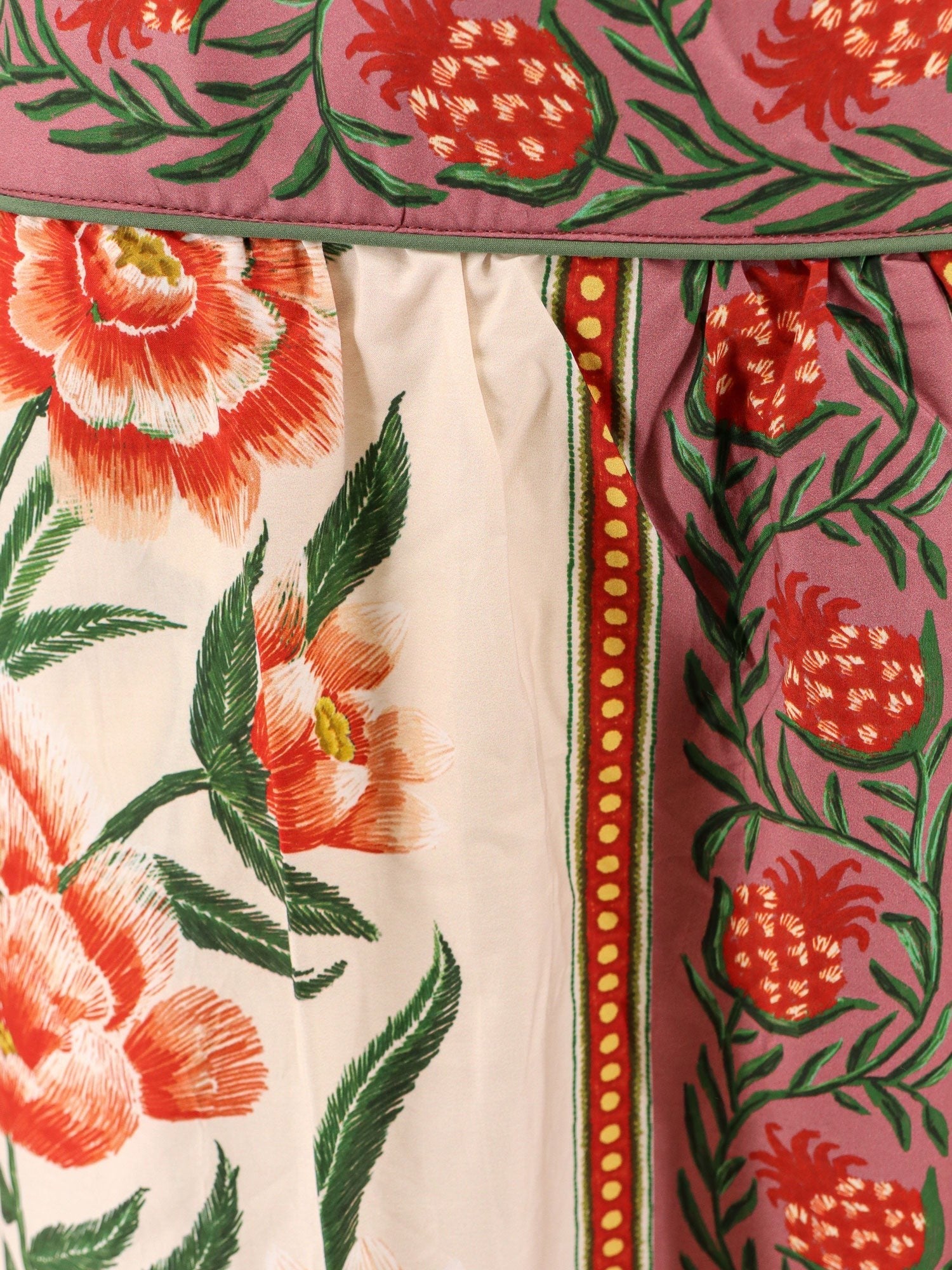 Cotton Skirt With Floral Print