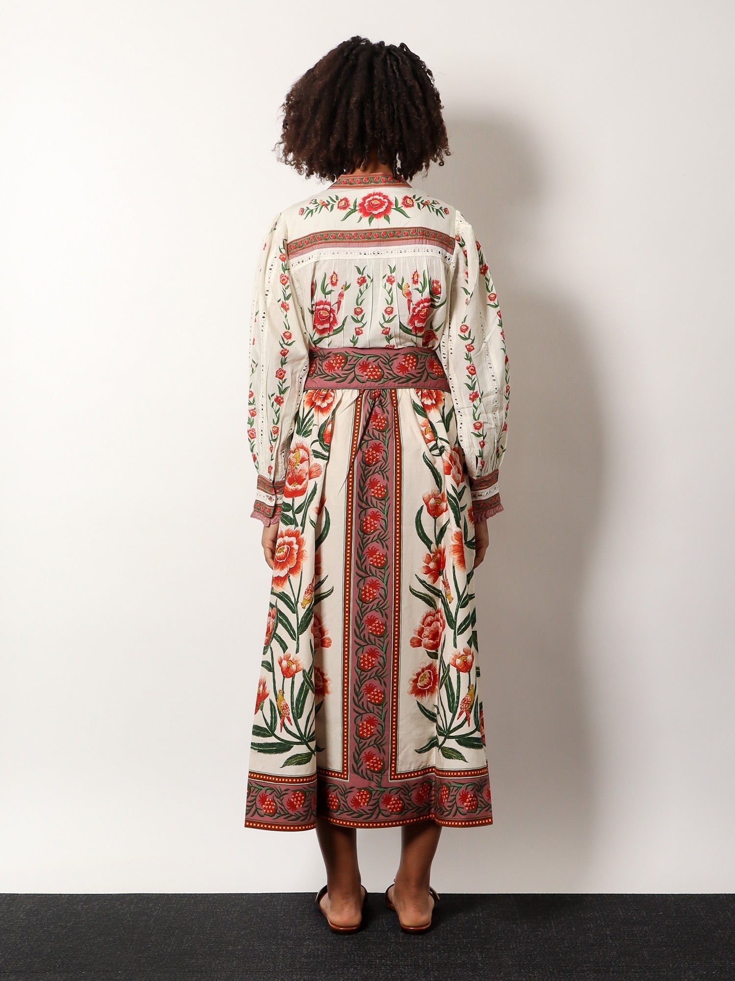 Cotton Skirt With Floral Print