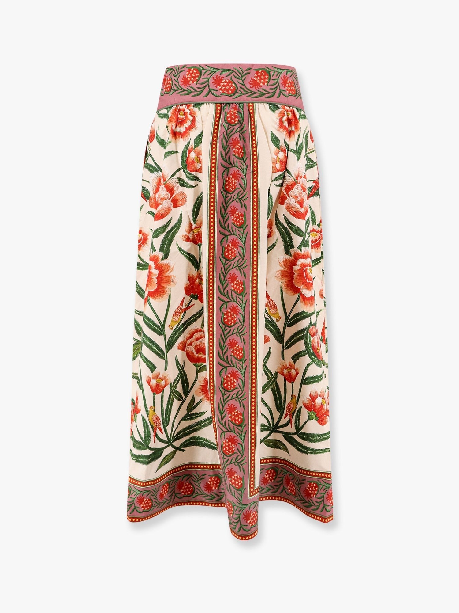 Cotton Skirt With Floral Print