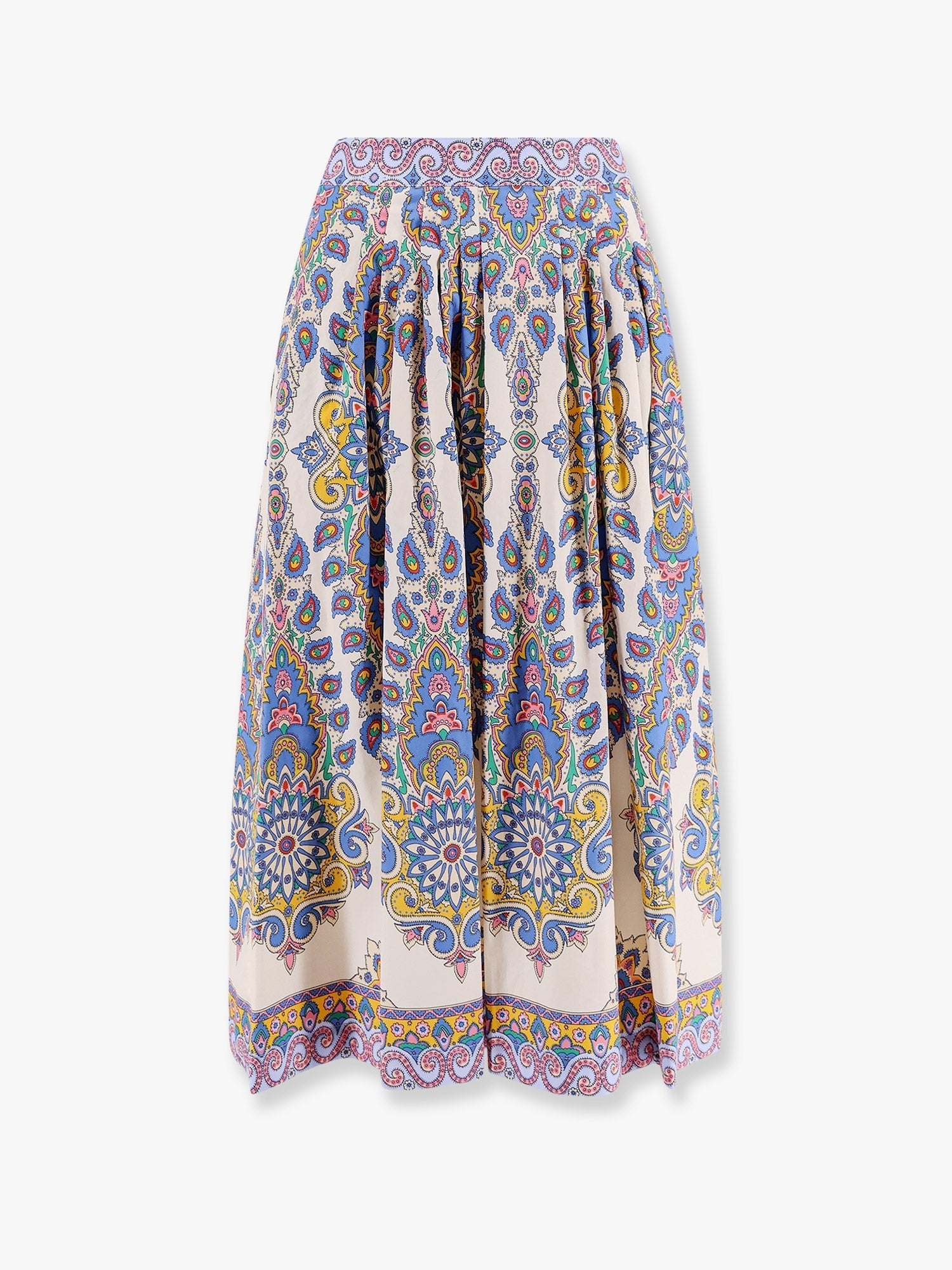 Cotton Skirt With Multicolor Print