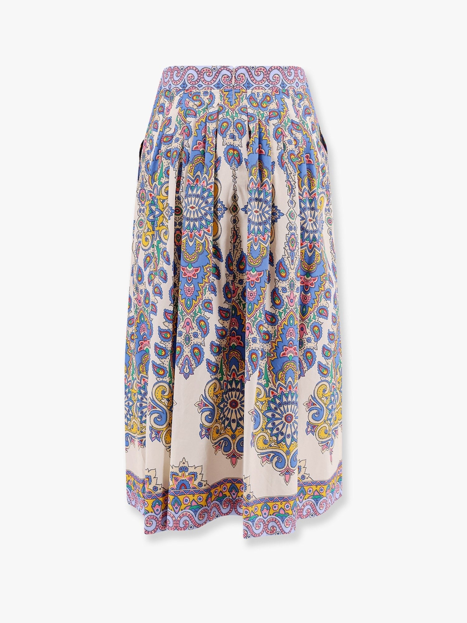 Cotton Skirt With Multicolor Print
