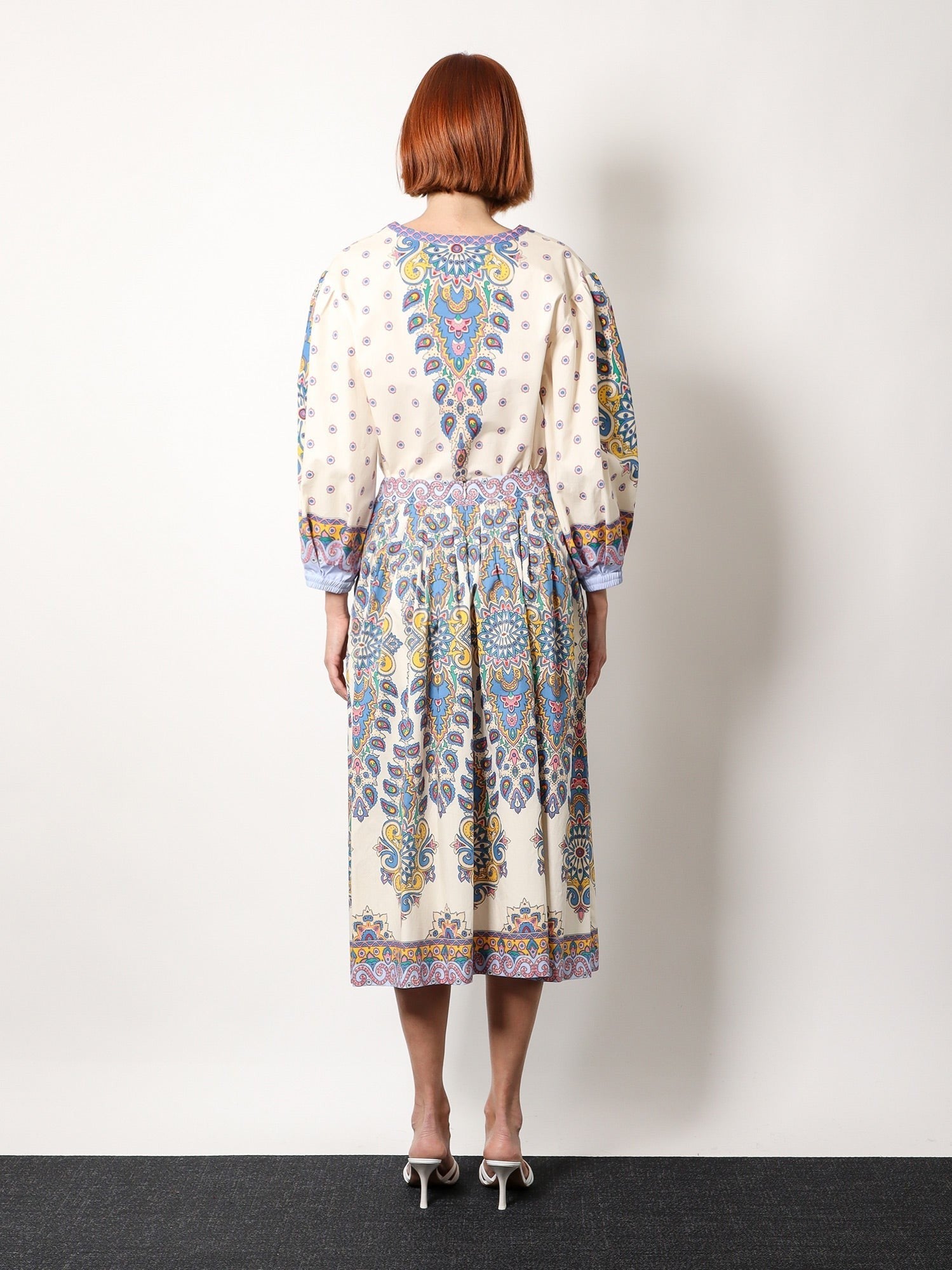 Cotton Skirt With Multicolor Print