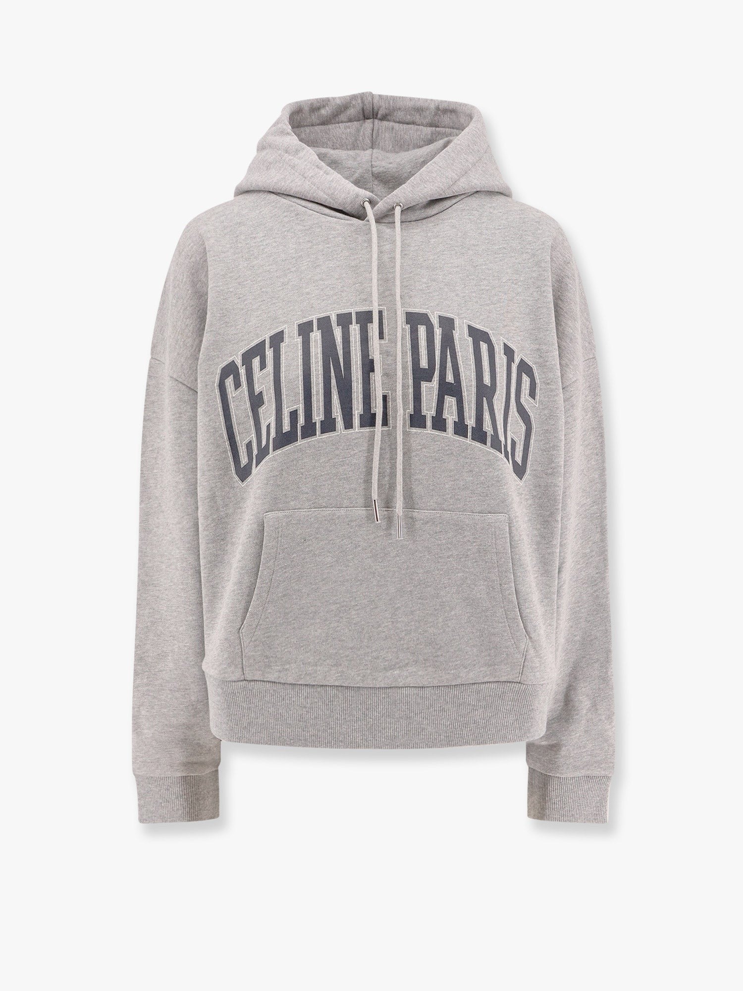 Cotton Sweatshirt With Celine Paris Print
