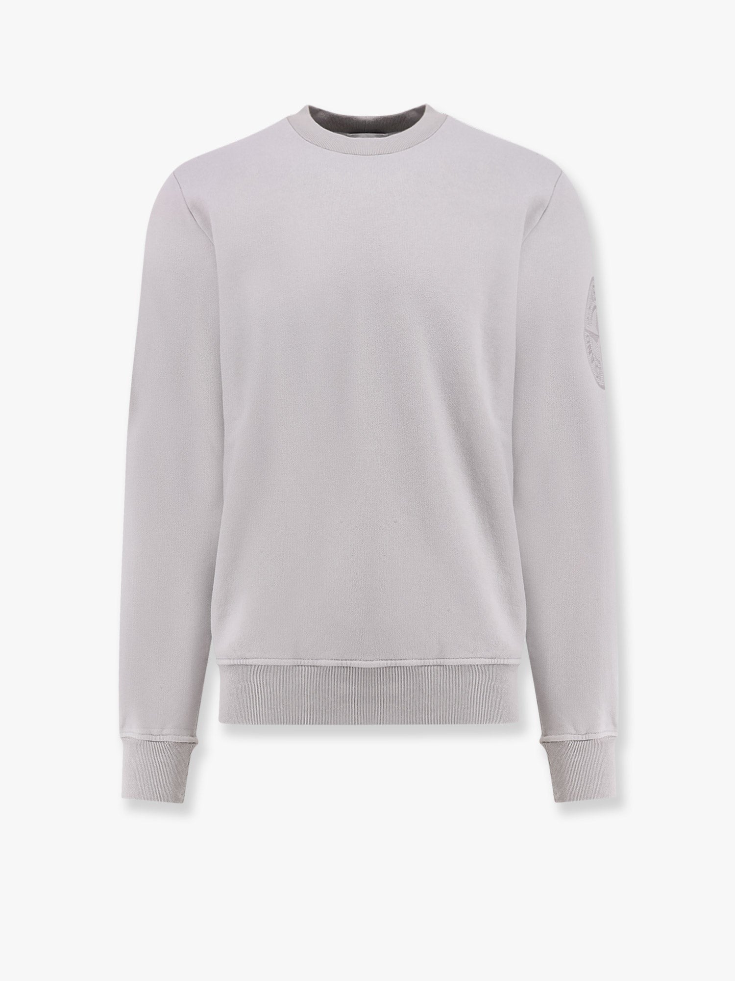 Cotton sweatshirt with logo embroidery